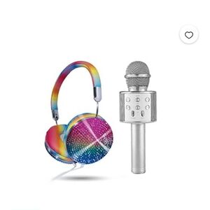 Gabba Goods Boogie Beats Karaoke Kit Bluetooth Microphone Speaker and Headphones